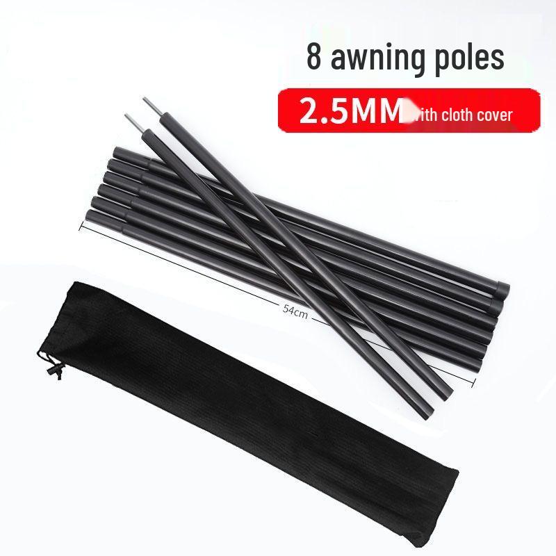 Heavy-Duty Outdoor Tent Support Iron Canopy Poles for Camping