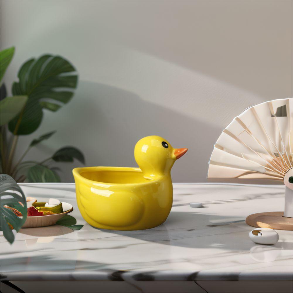 Handicraft Duck Ceramic Flower Pot Creative Animal Ornament Vase Succulent Plant Flowerpot  Balcony