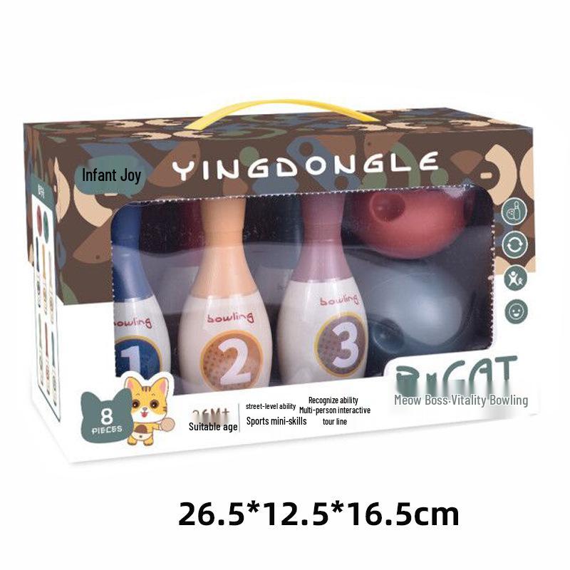 

Kids Indoor Bowling Set - Parent-Child Activity & Kindergarten Training Gift