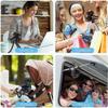 Mini Portable Fan , USB Rechargeable or Battery Operated Handheld Personal Portable Fan, Flexible Tripod Baby Stroller Fan 3 Speed Clip on Fan for Car