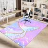 1PC Mermaid Tail Non-Slip Floor carpet, Office, family, bedroom, Studio - Large Area Rug, Vibrant Colors, Longlasting Material-X420