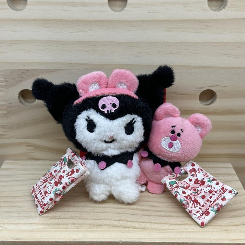 Sanrio Kuromi Plush Keychain With Pp Cotton For Bag Decor Kuromi