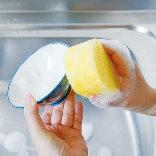 Azuma Industrial Kitchen Sponge, Water-Draining, Long-Lasting, Foaming, TK Colorful 3-Color Set, Lock Nylon, Long-Lasting