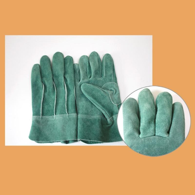 Anti Cut and Heat Resistant Leather Gloves Mechanical Repairs and Maintenance Gloves for Climbing and Outdoor Barbecue