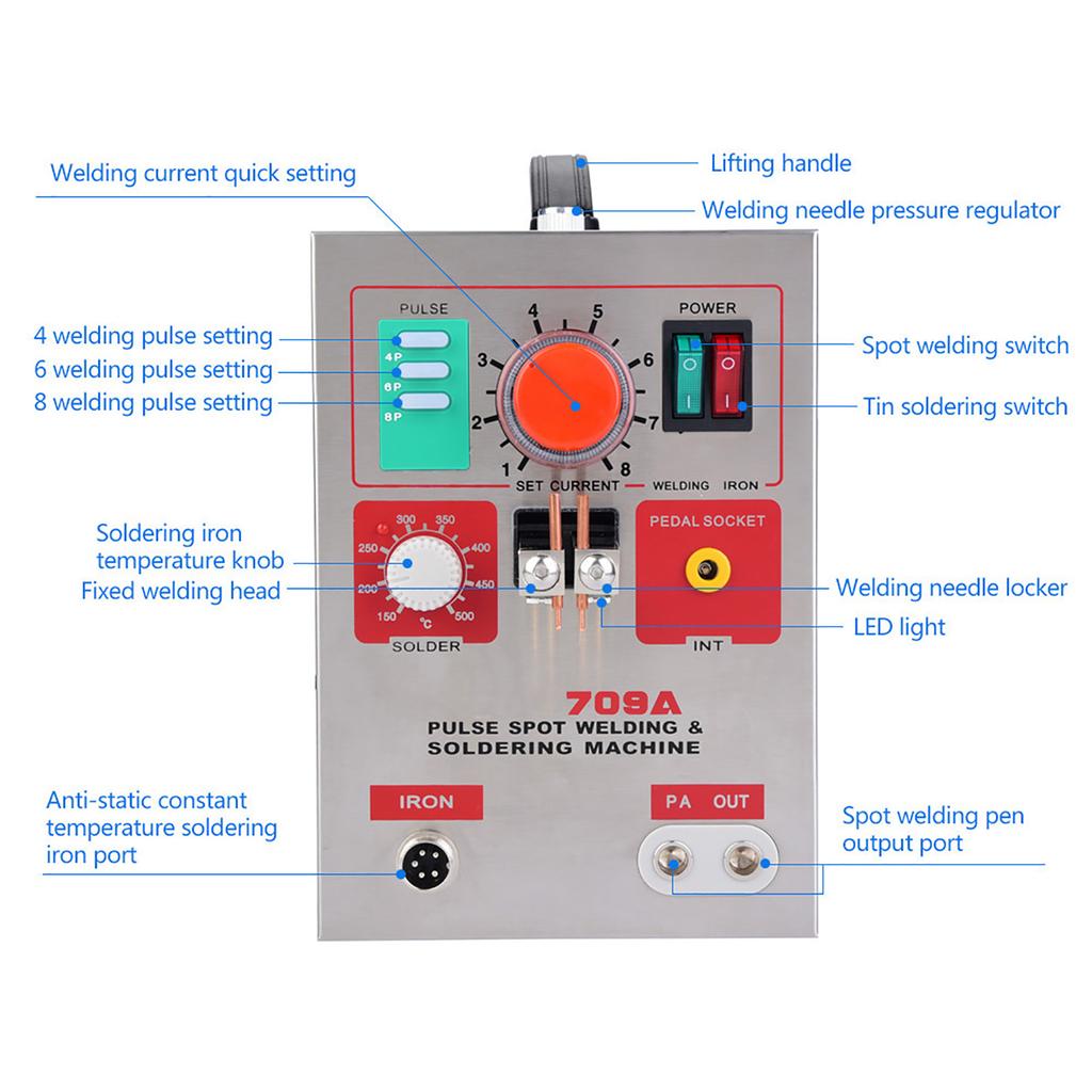 3.2kW Spot Welder Soldering Pen DIY 18650 Lithium Battery Welding Machine