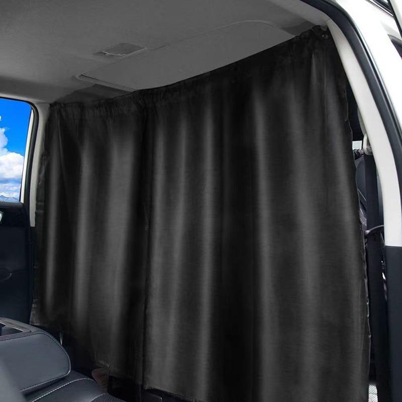 Car Interior Sunshade Curtains: Rear Seat Privacy & Light Blocking Partition for RVs