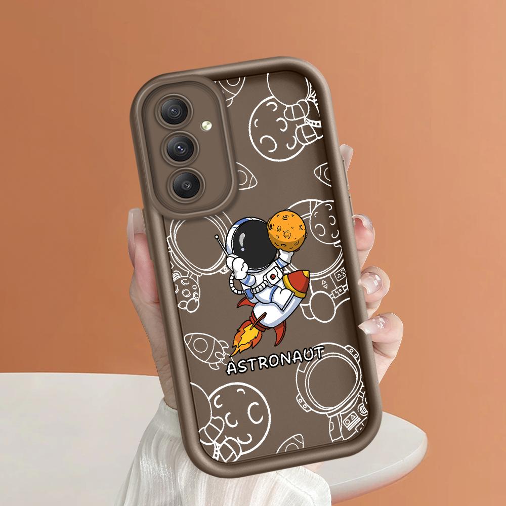 Weiches Silikon-Telefongehäuse mit quadratischem Leiterdruckmuster, vollständige Abdeckung, Kamera, stoßfestes Schutzgummigehäuse für Samsung