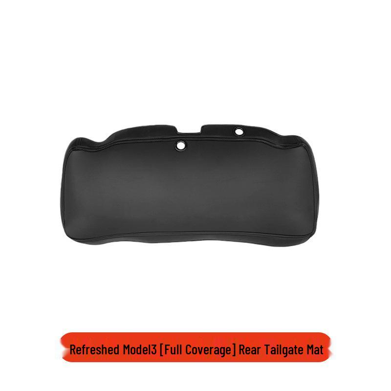 Tesla Model Y Refresh Trunk Tailgate Mat - Leather Sticker for Tailgate Protection and Interior Enhancement