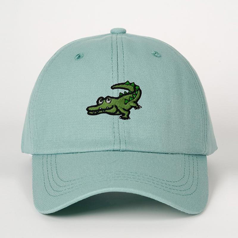 YIRAN Dayang hat Schattige Cartoon Krokodil Baseballpet Verstelbaar Polyester Buiten Zonnehoed Unisex Eenvoudig Cadeau