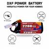 Bateria DXF POWER LiPo 4S 14.8V 2200mAh 150C XT60 do dronów FPV, łodzi RC i dronów wyścigowych. Lekki (229g), Kompaktowa konstrukcja, Ogniwa klasy A.