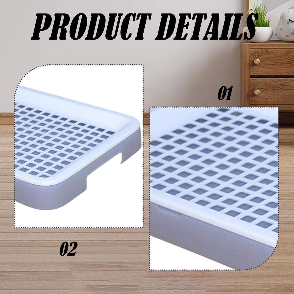 Litter Box Portable Toilet with Double Layer Grid Guinea Pig Tray Potty for Small Animals