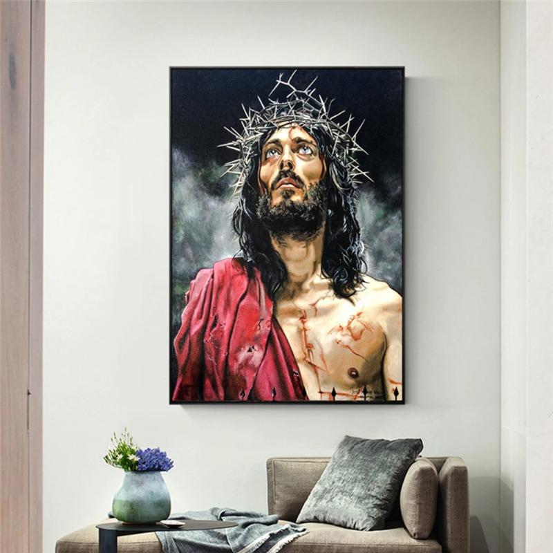 Classical Art Jesus Canvas Painting Religious Series Posters and Prints Wall Art Pictures for Living Room Home Decor Mural
