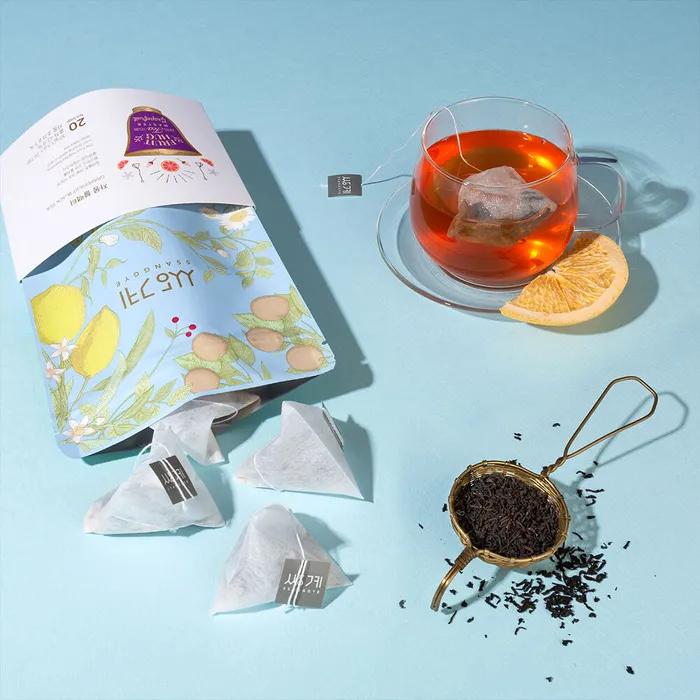 

Фруктовый чайный пакетик Грейпфрут Черный чай 20 чайных пакетиков