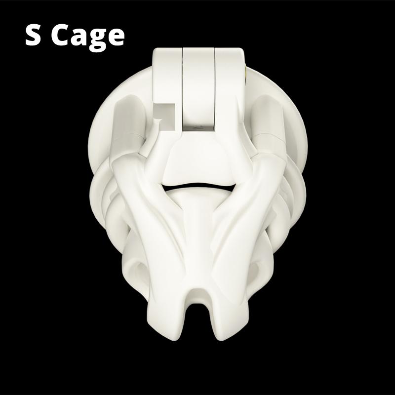 New 3D Printing Chastity Cage Curve Rings Fidelity Cage Extreme Micro Cock Cage Hentai Invisible Sex Toy for Male BDSM Sex Game