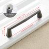 KAK Zinc Alloy Pearl Gray Cabinet Handles Drawer Knobs Kitchen Cupboard Door Pulls Fashion Furniture Handle Cabinet Hardware