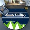 Seahawks Team Spirit Round Rug for Livingroom,Bedroom, Palyroom, Chair Rug, Area rug, Circle Carpet, Large Size Fan Christmas gift