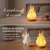 Color Changing Simulation Flame Night Light Creative Bonfire Lamp Gift 3D Printed Light  Courtyard