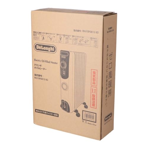 DeLonghi Oil Heater RHJ10F0812-SG Approx. Width 245 x Depth 420 x Height 640