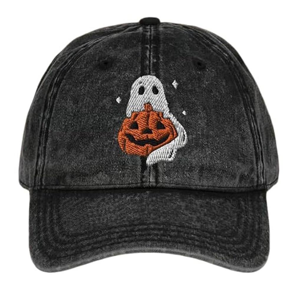 Halloween Unisex Baseball Hat for Women Men Pumpkin Embroidery Baseball Cap Gift Giving Unisex Newsboy Cap