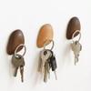 Walnut Wood Magnetic Key Organizer Wall Hook