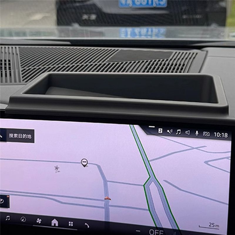 AA92-For BMW 5 Series G60 2024 Central Control Navigation Behind Screen Storage Box Dash Organizer Tray Accessories