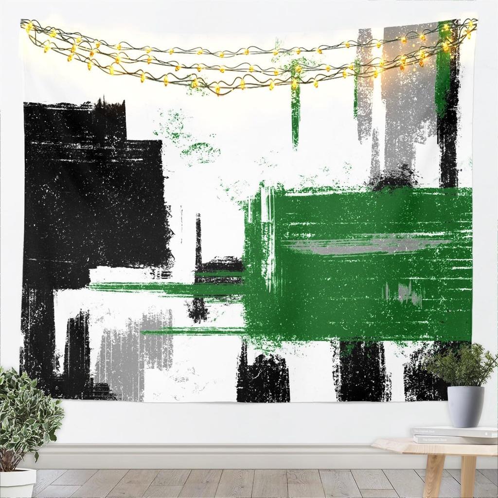Hot Pink Black White Tapestry For Kids Boys Girls Abstract Morden Wall Art Buffalo Check Wall Hanging Blanket Bedroom Decor