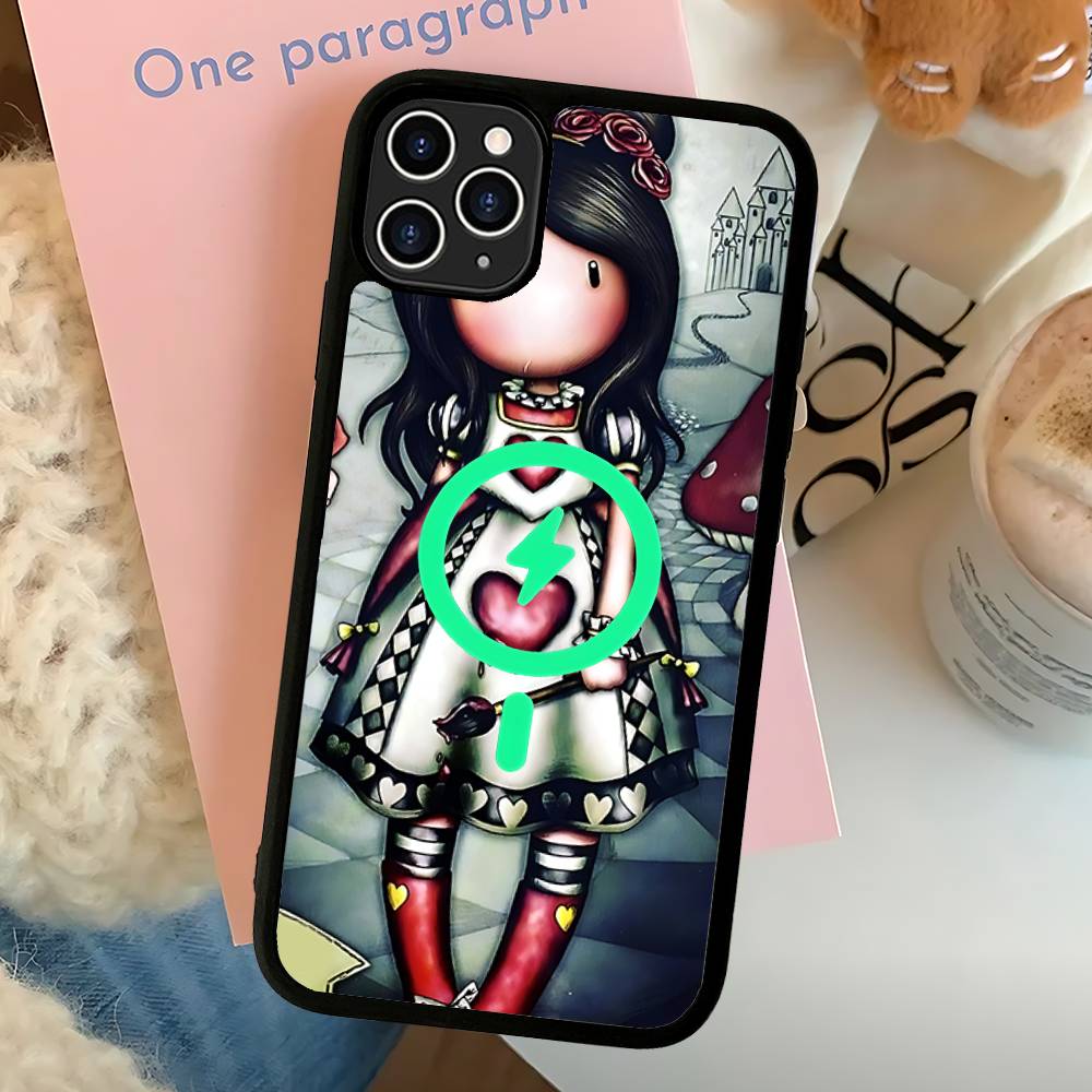 

Japan Santoro G-Gorjuss Magnetic Wireless Phone Case For IPhone 17 16 15 14 Plus 13 12 11 Pro Max iPhone 13 pro