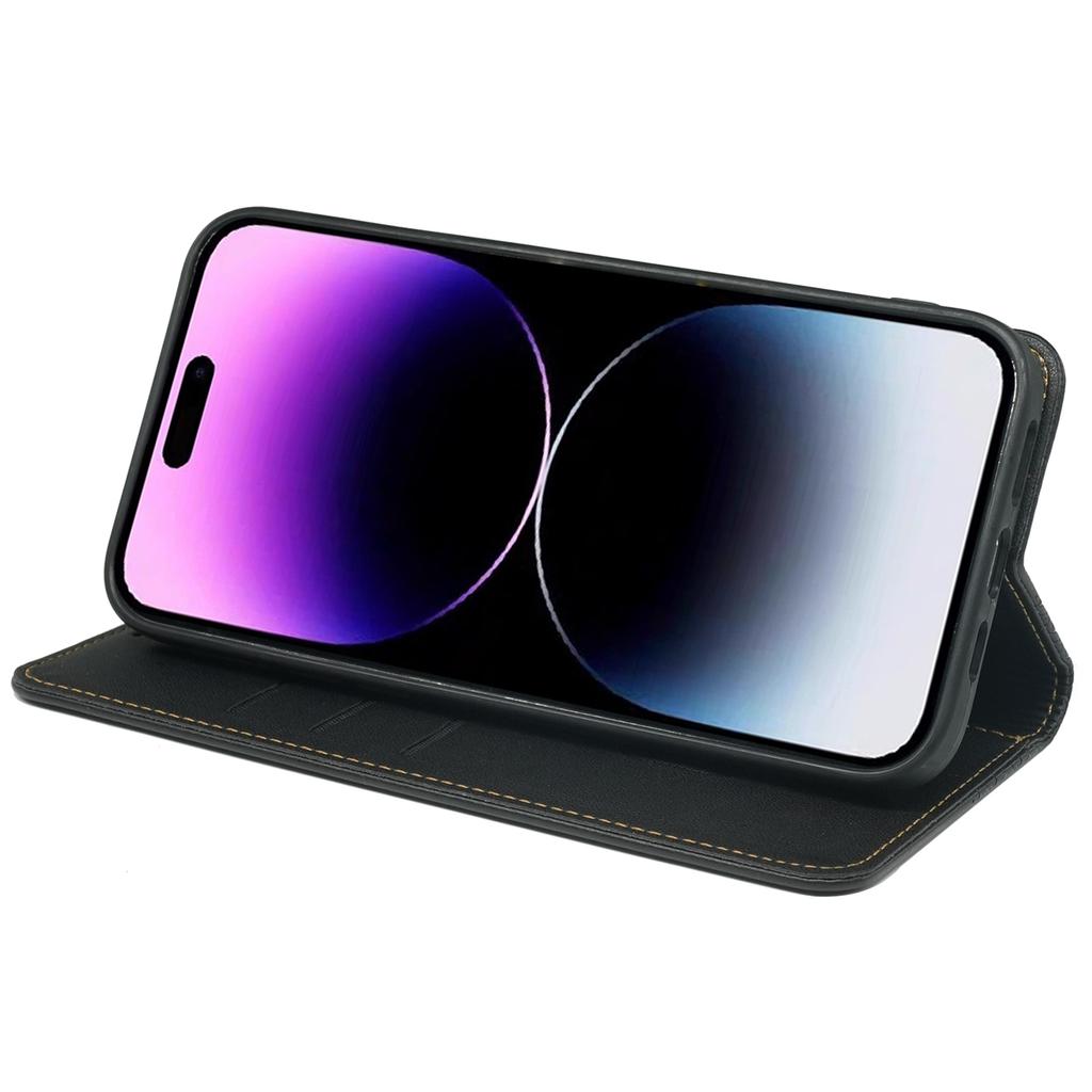 For iPhone 14 Pro Max Case Four-Leaf Clover Leather Wallet Phone Cover