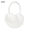 1pc Novelty Pearl Winter Earmuffs Women Fur Earmuff Ear Warmers Girls Imitation Rabbit Plush Warm Ear Muff Ear Hair Accessories