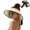 Foldable Straw Hat Sun Protections Large Brims Cap For Vacation Hiking And City Walking Women Outdoor Fashion Accessories