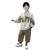 Boys Fashion Leisure Set 2025 Spring and Autumn Children Hoodie Handsome Sportswear Set