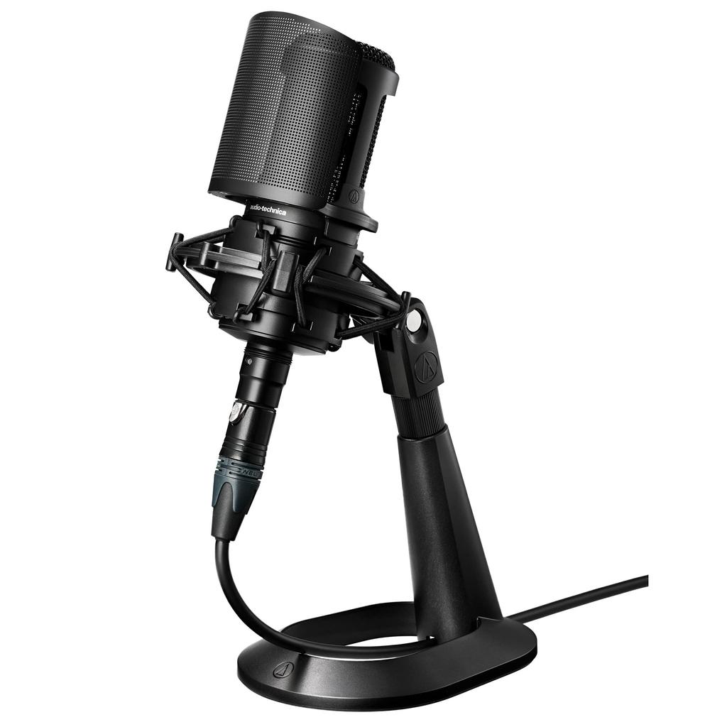 AT8703 Microphone Desktop Black Audio-Technica Stand, Stand,