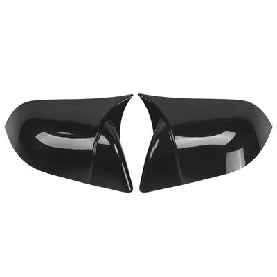 Left and Right Rearview Mirror Cover Glossy Black Add‑On Shell Fit for Tesla Model 3 17‑20