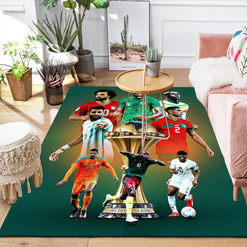 1pc Galactic Soccer Dream Rug, Office Carpet Indoor Outdoor Entrance Doormat, Non-Slip Soft And Comfortable, Living Room. DT707021