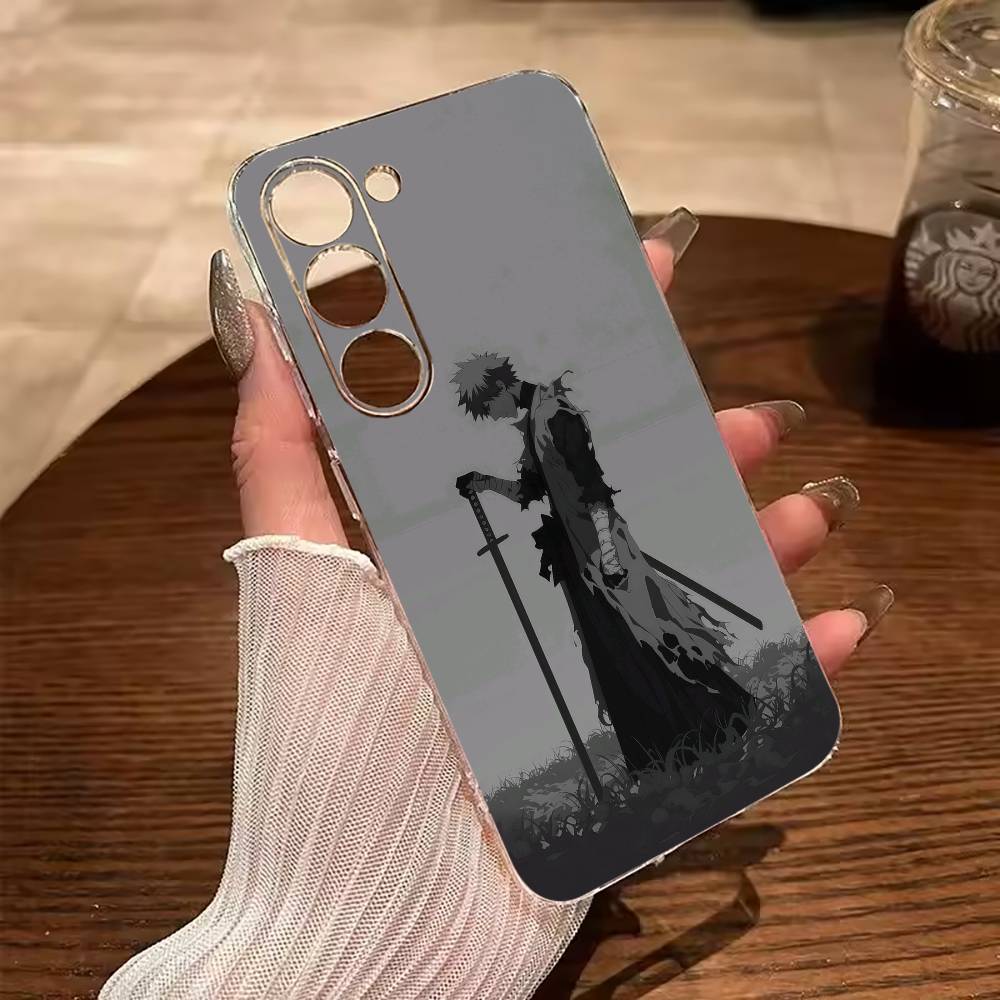 B-Bleach- Anime Ichigo Kurosaki   Phone Case For Samsung Galaxy A71,A70,A52,A51,A40,A30 Transparent Cover