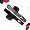 Handle For Gate Door Long Handle Aluminum Brown 90 Mm