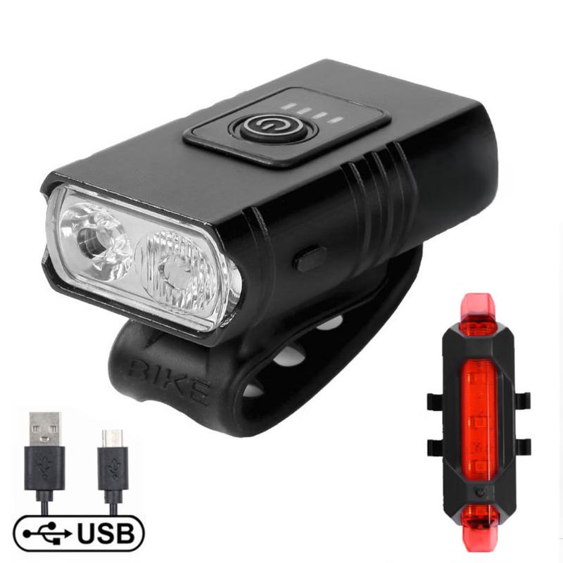 Lishi T6 Dual Bicycle Headlight & Tail Light Set