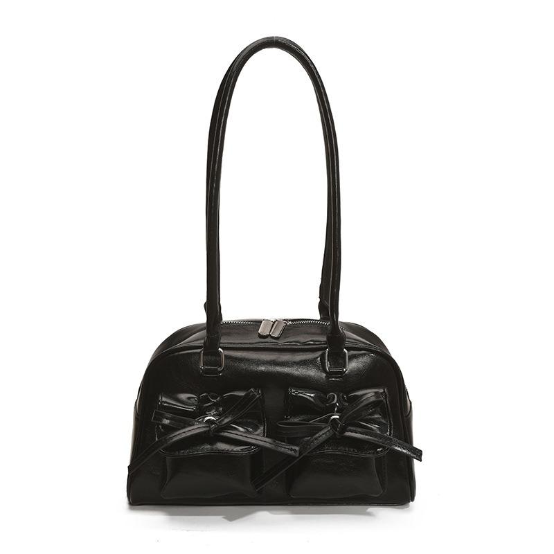 Large-capacity Women's Ballet-style Bow Underarm Bag Versatile Single-shoulder Bag