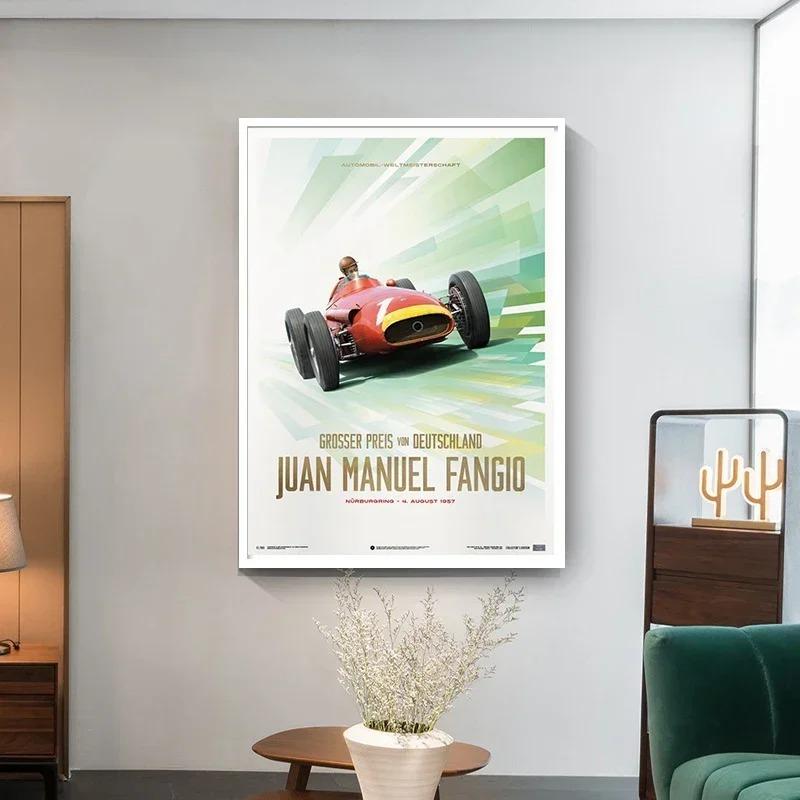Retro Cars Poster Aesthetics 24 Heures Good Word Race 911 Endurance Race F1 Motorsport Wall Art Kawaii Room Decor Canvas Posters