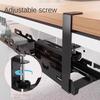 Telescopic Under Table Storage Rack Metal Cable Management Tray Home Office Desk Wire Organizer No Punching Storage Accessories