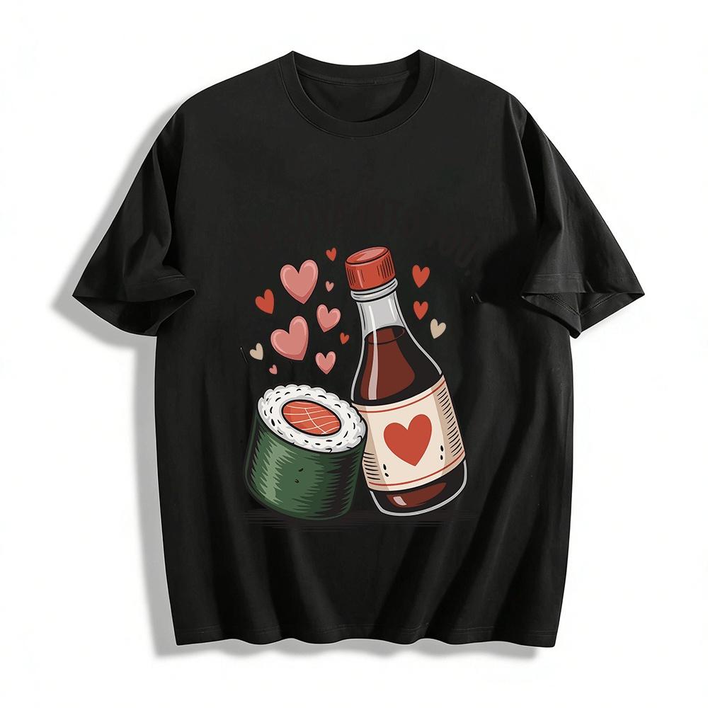 I m Soya Into You Sushi Soy Sauce Love Graphic Tee Pure cotton T-shirt XXS