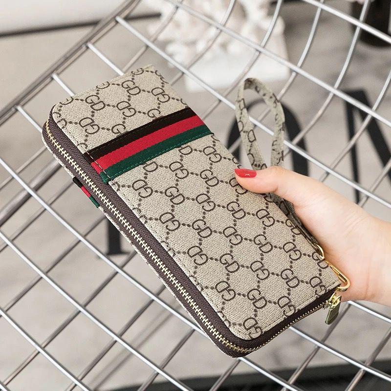 

Женский кошелек-клатч на молнии двойного назначения и кошелек для телефона - Вместительная многофункциональная монетница и маленькая сумка