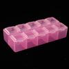 Versatile 10 Grids Plastic Storage Box for Makeup Pills and Small Parts