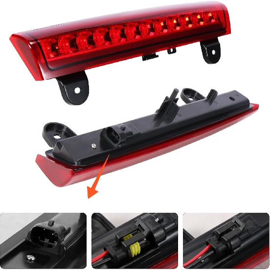 HUSUKU High Mount 3Rd Third Brake Light Cargo Light Fits For Chevy Tahoe GM/Suburban/GMC/Yukon 2000-2006 LED Rear Cargo Light/Stop LED Light (Red