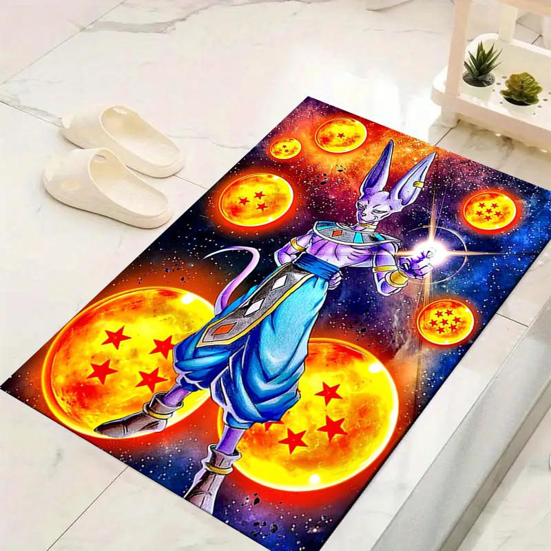 1Pc Dragon Ball Z Beerus Power Rug, Office Carpet Indoor Outdoor Doormat, Non-Slip Soft, Living Room, Christmas Halloween Gift. M928797
