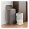 Bamboo Frame Foldable Laundry Basket Waterproof Dustproof
