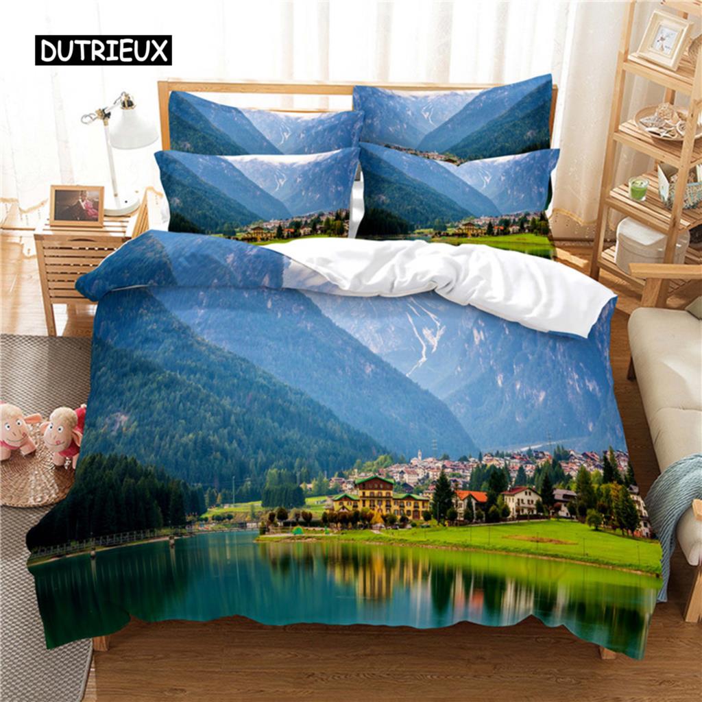 Beautiful  Scenery Bedding Set Duvet Cover Set 3d Bedding Digital Printing Bed Linen Queen Size Bedding Sets Fashion Design
