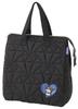 Quilted Fabric Insulated Lunch Bag with Sanrio Kuromi Drawing Pocket, KBCB5-A