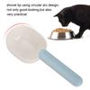 3Pcs High Strength Plastic Pet Food Scoop Cat Dog Feeding Spoon with Handle Clip for Pet Supplies(WhiteBlue )