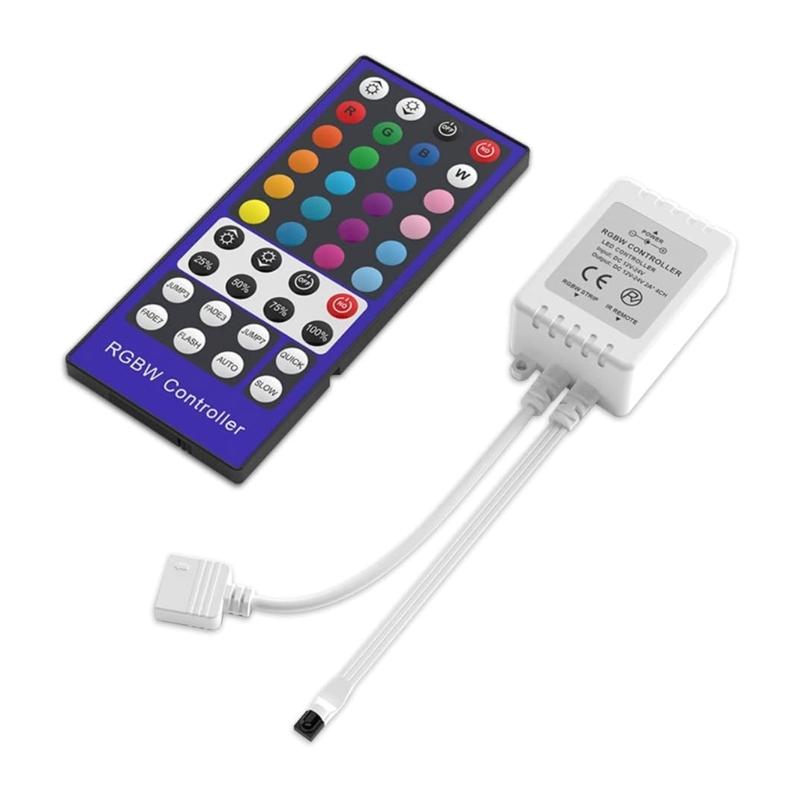 40 Keys RGBW Remote Controller for 5050 3528 LED Strip Lights RGB Controller LED Strip Accessories
